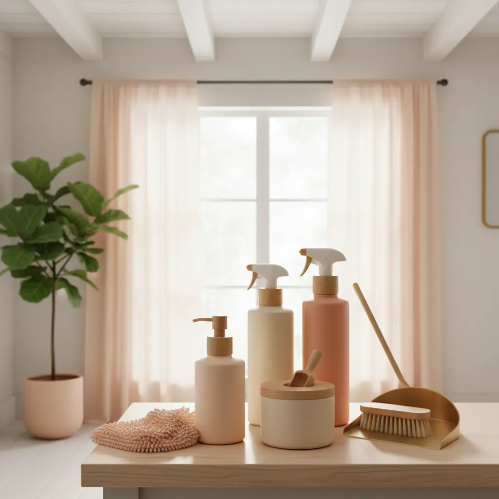 Clean and organized living room